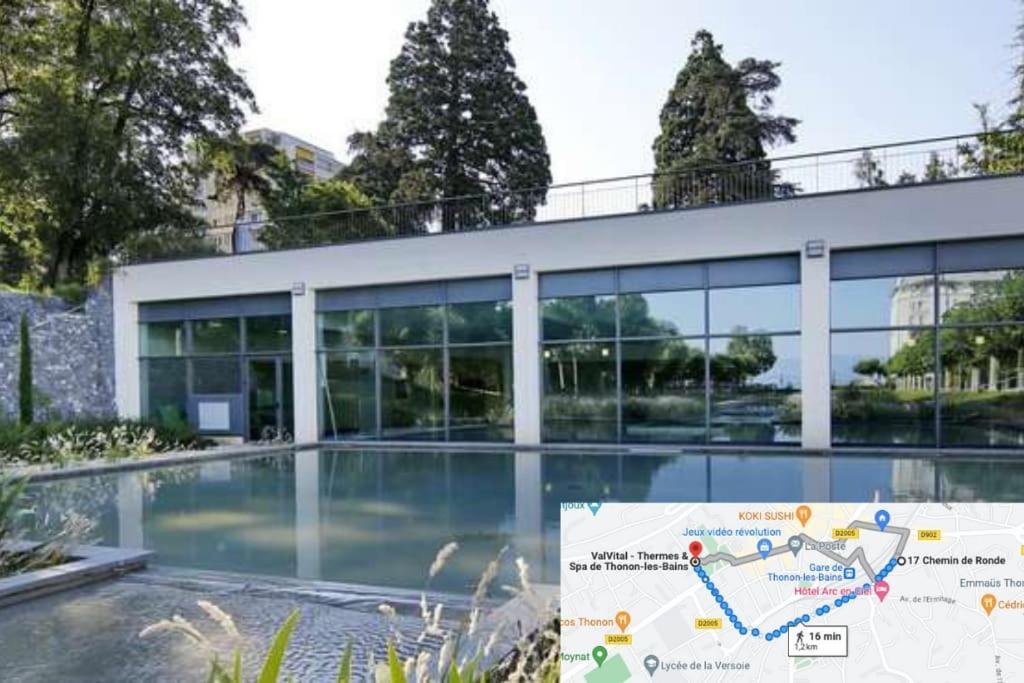 T3 Duplex Thonon Centre - Parking - Gare - Thermes Thonon-les-Bains Exterior foto